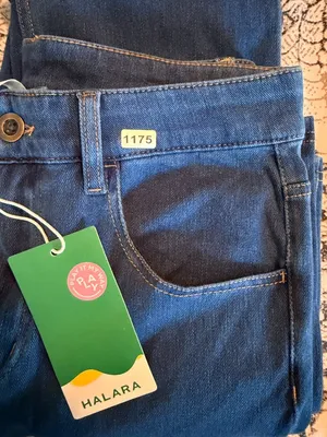 Halara Small Flex High Waisted Zipper Pocket Casual Jeans Blue Womens Regular In thumbnail 4