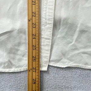 Pilcro the Letterpress Anthropologie White Viscose Split‎ Back Button Down Shirt thumbnail 8