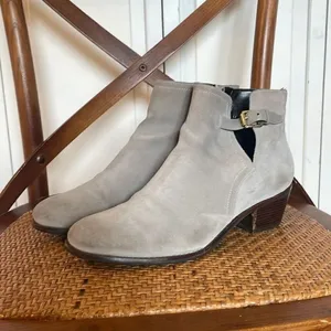 Cole Haan Wilette grey buckle strap ankle booties thumbnail 5
