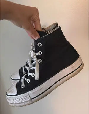 Platform Black Converse High-Top thumbnail 3