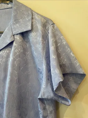 Light blue handmade button front blouse thumbnail 2