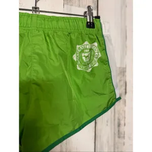 PINK Victoria’s Secret Y2K Green Athletic Shorts XS Low Rise Drawstring thumbnail 5
