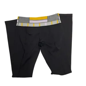 Lululemon‎ Black Yoga Leggings Size 8 Colorblock Waistband thumbnail 2