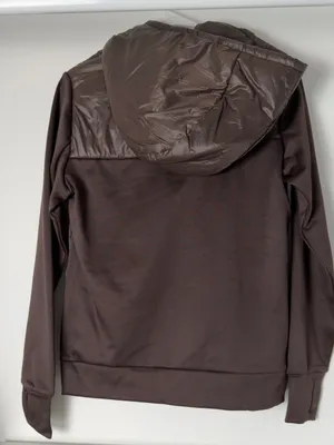 Avia Chocolate Brown Quilted Hooded Puffer Jacket thumbnail 5