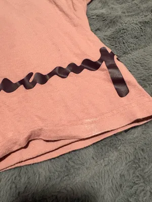 Champion Pink Crop Tee Logo Graphic Short Sleeve Size Medium thumbnail 9