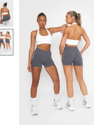 Endoire Seamless White Racerback sports bra thumbnail 2