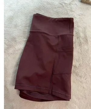 Zyia Women's Biker Shorts XL Purple High-Waisted with Pockets thumbnail 9