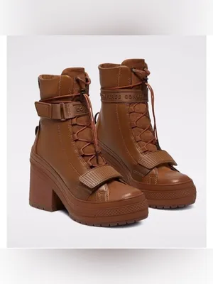 Converse Chuck Taylor All Star GR82 Platform Boots •Women 8.5• Tan 570529C EXC thumbnail 4