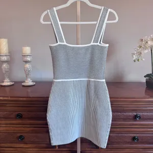 Amanda Uprichard Corenne Mini Dress Black White XS NWT thumbnail 6