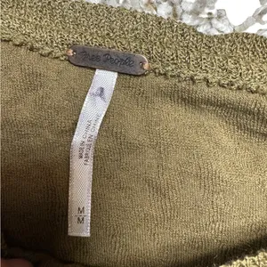 🌿 Free People Treat Me Tender Frayed Tank Top 🪶 Olive‎ Green Medium thumbnail 4