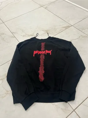 Justin Bieber Black Purpose Tour Crewneck Sweatshirt Size Small thumbnail 3