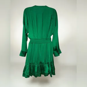 Maje- Rumia Dress Elegant Green Button-Down Dress Size 40 Size 8 US thumbnail 9