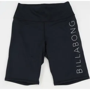 Billabong Move On Bike Shorts Black‎ High Waisted Logo Medium thumbnail 1