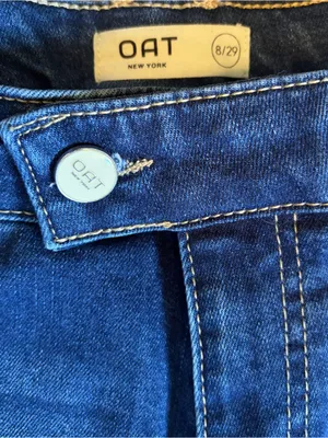 OAT Wide Leg Jeans High Rise Medium Wash thumbnail 6