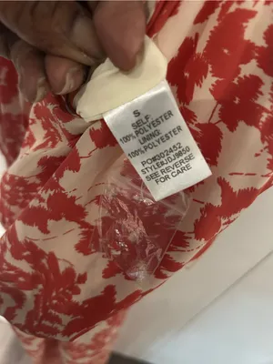 Prómesa Cream Dress with Coral-Red Floral Print thumbnail 12