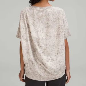 Lululemon 12 Back in Action T-Shirt Vitasea Cirrus Wash White Opal Linen Rover thumbnail 2