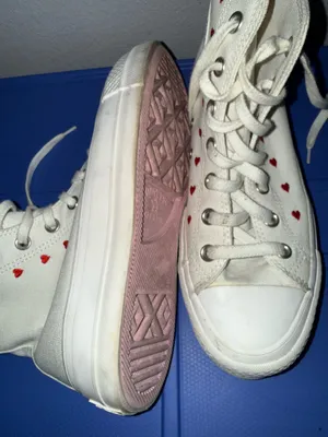 Converse White High-top Valentines limited Edition thumbnail 9