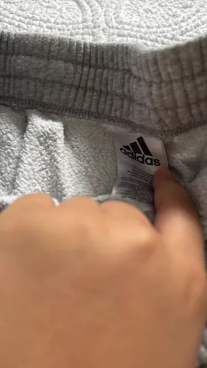 Light gray, and black Adidas sweatpants thumbnail 4