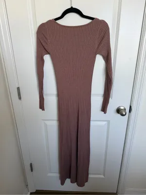 ASTR The Label Ribbed Maxi Sweater Dress Small thumbnail 4