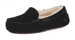 Women's Ansley Slipper Size 7 Black Suede Fur Lining thumbnail 1