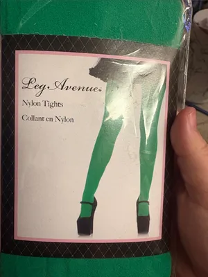 Leg Avenue Green Nylon Tights for costume new thumbnail 1