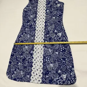 Lilly Pulitzer For Target Blue Fish Patterned Sheath Dress Sz 6 thumbnail 6