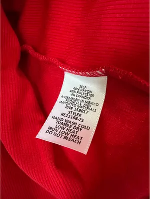 Altar'd State Relax Ribbed Open Back Layer AS Revival NWT Red XXL thumbnail 5