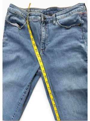 Women's Talbots Flawless High-Waist Cropped Jeans Blue Size 8P thumbnail 5