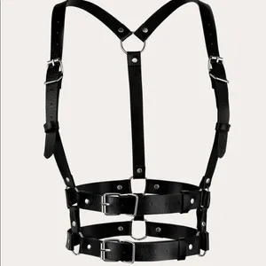 Harness Black Underbust Suspender Double Belt New thumbnail 6