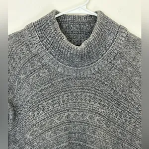 THEORY‎ Size S Sal B Woodstock Turtle Neck Sweater Gray EUC Wool Blend thumbnail 3