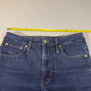 J.Crew 03 Curvy Slim Jeans Size 30 Dark Indigo High Rise Straight Leg Denim Crop thumbnail 8