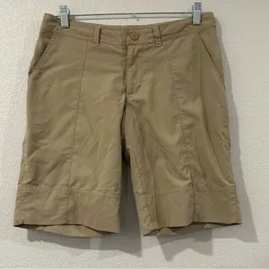 Patagonia Women's Inter Continental‎ Khaki Sesame Hiking Shorts Size 6 Pockets thumbnail 8