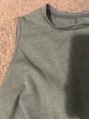 Nike Women’s Twist-Front Ribbed Tank Top - gray thumbnail 5