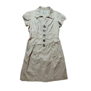 Robbie Bee Khaki Utility denim dress sz 10P‎ thumbnail 5