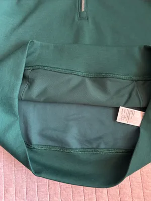 Abercrombie YPB NeoKNIT softstream quarter zip Emerald green S oversized thumbnail 14