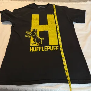 Harry Potter Hufflepuff Cotton T shirt Size Medium Black Fadec thumbnail 7