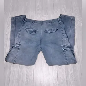FREE PEOPLE Women’s Grey Cargo Pants thumbnail 8