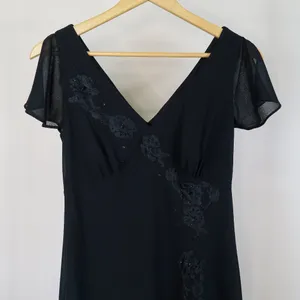 Vintage Y2K J.B.S. Black Lace Midi Dress thumbnail 5