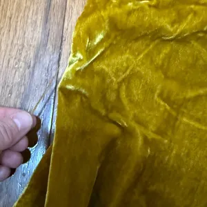 ASTR the Label Hey Hey Hey Jumpsuit in Gold / Mustard Yellow Velour (no belt) Sm thumbnail 11