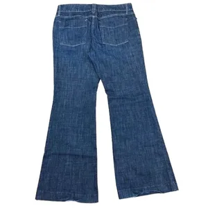GAP Y2K Curvy Flare Jeans Dark Wash Stretch Denim‎ Retro Boho Hippie Size 12 thumbnail 4