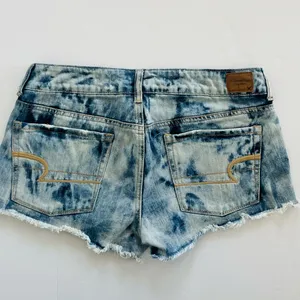American Eagle Outfitters Studded Distressed Jean Shorts Size S thumbnail 6