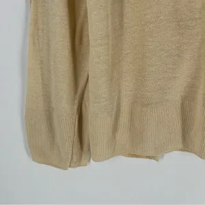 J. Crew Cream‎ Lightweight Linen Relaxed Fit Long Sleeve Sweater Size S thumbnail 8