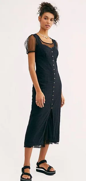 Free People Lafayette Midi Dress thumbnail 1