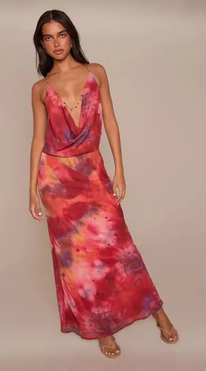 Pretty Little Thing Backless Maxi Dress thumbnail 1