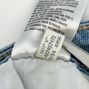 American Eagle Cargo Denim Skirt‎ Womens 16 Light Wash Stretch Front Slit Y2K thumbnail 11