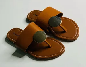 Brown and Golden‎ Qupid Sandals for Women thumbnail 1