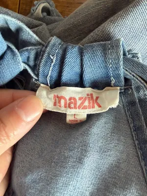 Mazik Denim Distressed Tank Top thumbnail 5