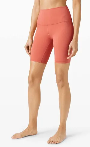 Lululemon Align Short 8" Athletic Bike Short Rusted Coral Size 6 thumbnail 1