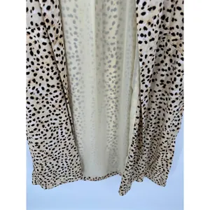 Cupcakes And Cashmere Womens Cheetah Print Long‎ Duster Cardigan Size S Artsy thumbnail 5