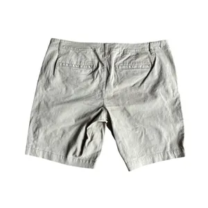 Aeropostale Women's Mid Rise Bermuda Khaki Shorts w/ 9 in. Seam thumbnail 3
